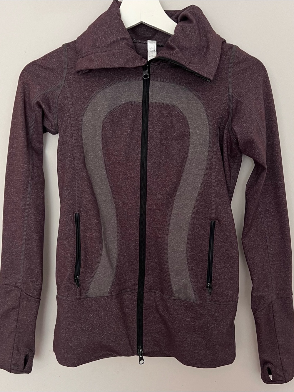 lululemon Y2K Plum Zip-Up Athletic Jacket with Hood